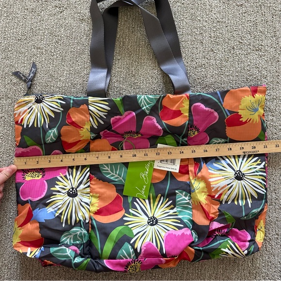 Vera Bradley Collapsible Tote in Jazzy Blooms - Picture 3 of 7